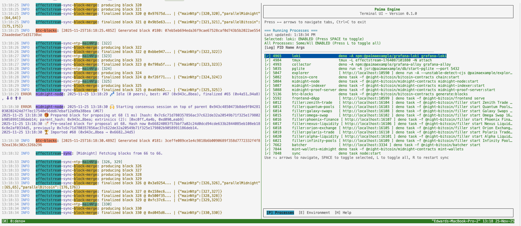 Orchestrator output